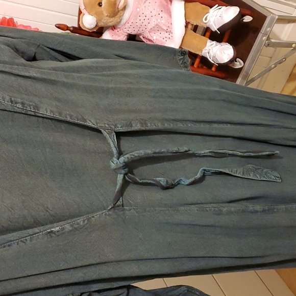 Wicca/Bohemian Forest Green MAXI Dress - Picture 4 of 5